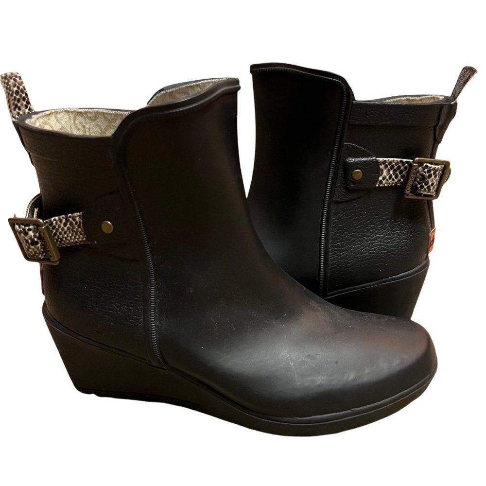 Chooka Charcoal Wrap Wedge Boot